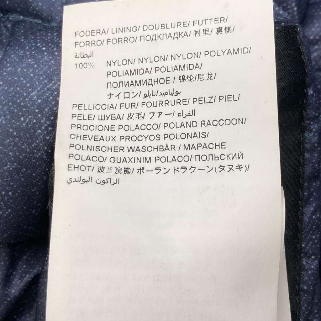 TATRAS LTA18A4635 ROBINIA Navy hooded reversible down coat with raccoon fur coat 3 NavyUsed