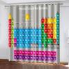 Periodic Table of Elements Vibrant Window Panel Drapes in Children Bedroom Living Room Hall Treatments Kitchen Decoration Drapes Blinds