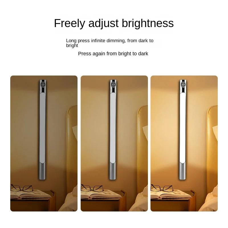 Inteligentne Oświetlenie Szafki z Czujnikiem, Obrotowe, Wtykowe, Ładowane, Duża Pojemność 1800mAh, Oświetlenie Szafy