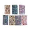 4x7cm Japanese Style Mother-of-Pearl Abalone Shell Nail Stickers with Adhesive, Colorful Patterns, Bendable Ornaments.
