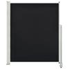 VidaXL Auvent Latéral Rétractable de Patio 160x300 cm Noir Pare-vue Brise-vent 45193