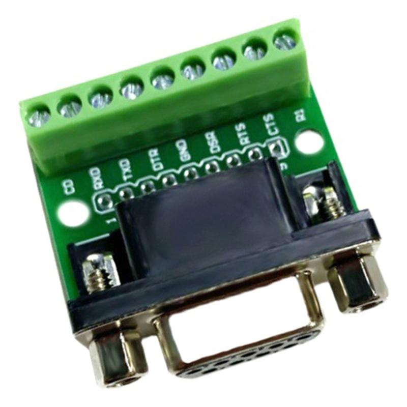 Durability DB9 Male/ Female Connector Industrial Connector Good Conversion Performance Screw Terminal Block Accessory