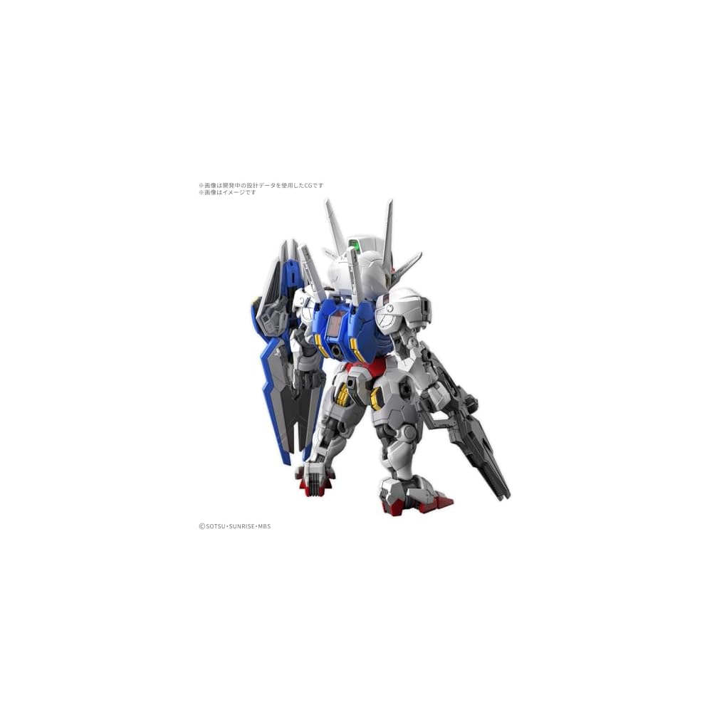 Bandai Spirits MGSD Mobile Suit Gundam Witch from Mercury Gundam Aerial Color-Coded Plastic Model Kit