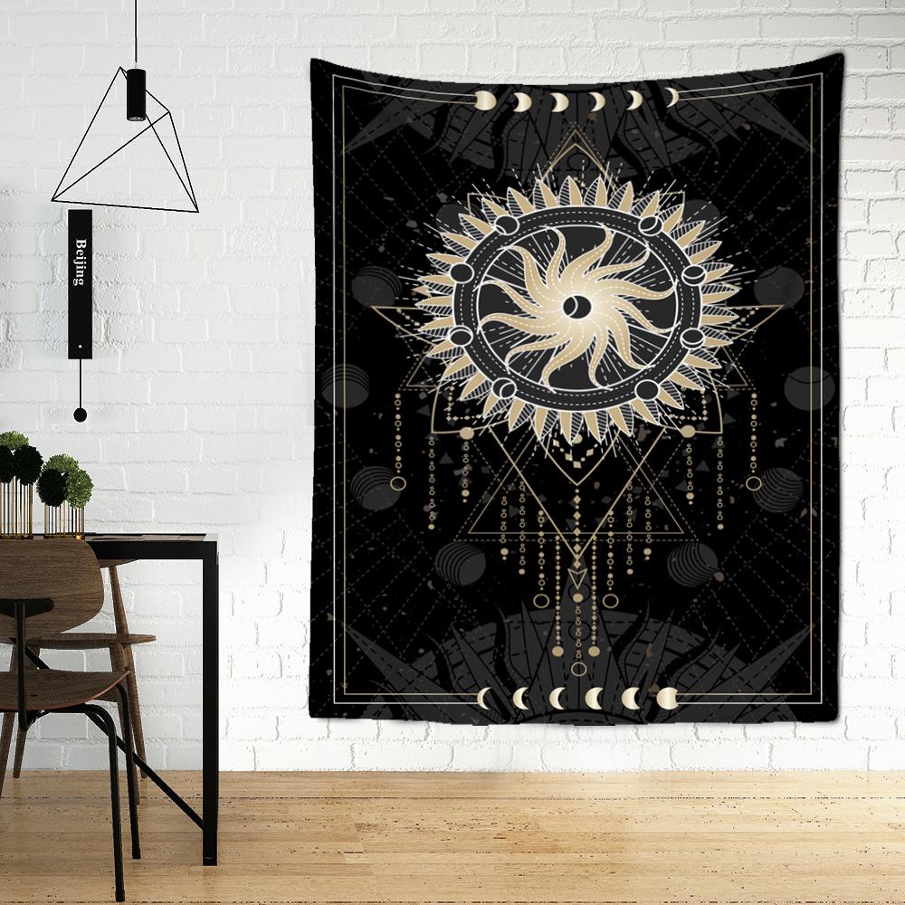 Tarot Card Tapestry Wall Hanging Tapiz Hippie Witchcraft Mystery Constellation Art Dormitory Home Decor