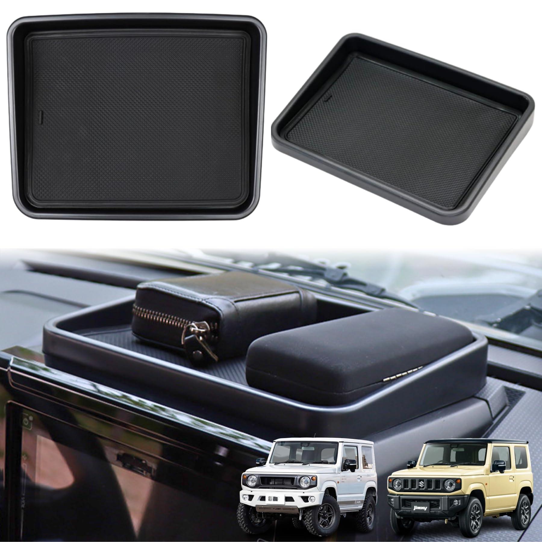 

Mellbo Suzuki Jimny JB64 JB74 Dashboard Tray Car Storage Box с резиновыми ковриками Аксессуары Anti-Slip