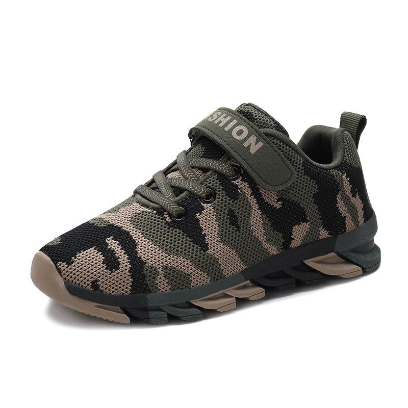 Children s sneakers, mesh breathable camouflage, children s shoes, 22 spring elementary school running shoes, summer camp children s shoe trend 26