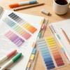 Translucent Stick Tabs with Writable Selves-Adhesive Surfaces, Multicolor Gradient Page Markers for Note, Tasks, and Document Organization