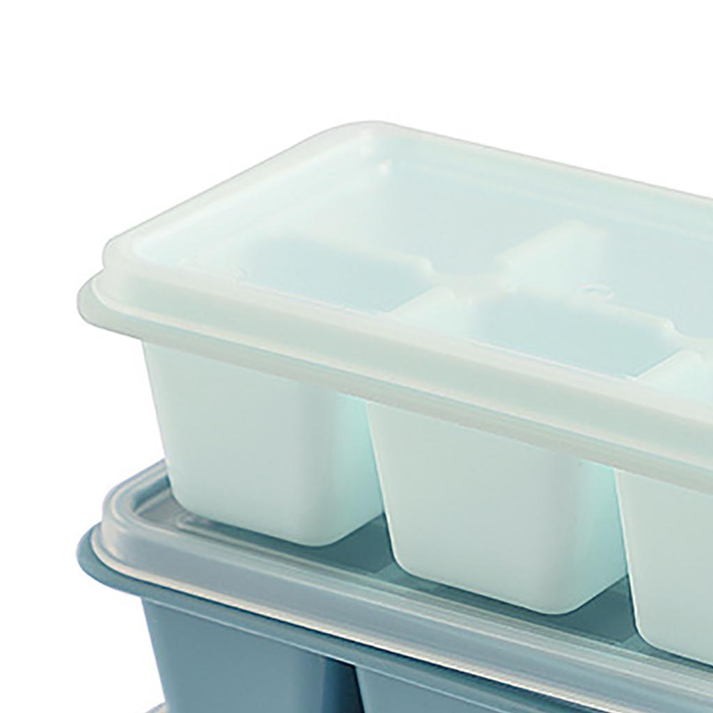 3Pcs Ice Cube Tray Reusable Versatile Easy Operation Silicone Ice Cube Maker Tray Ice Cube Mold with Lid for Home