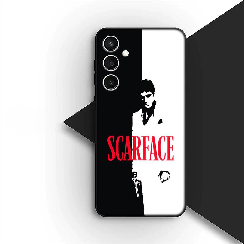 S-Scarfaces Wallpaper Phone Case for Samsung Galaxy S20 S22 S21 FE Ultra Plus A07 A17 A15 A16 A25 A57 A37 Protective Cover