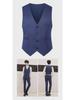 Men's Korean Style Slim Suit Vest - Business Casual for Spring & Autumn, Professional Groomsmen Dress Vest