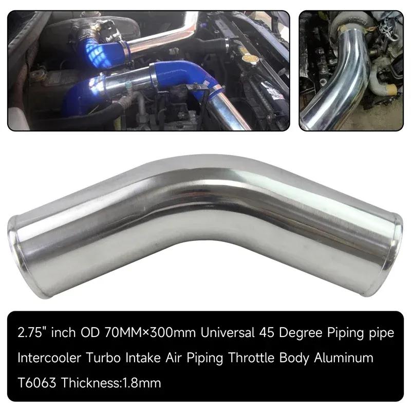 Universal 45 Degree 57-80mm 2.25"-3.15 inch Aluminum Intercooler Intake Pipe Piping Tube hose