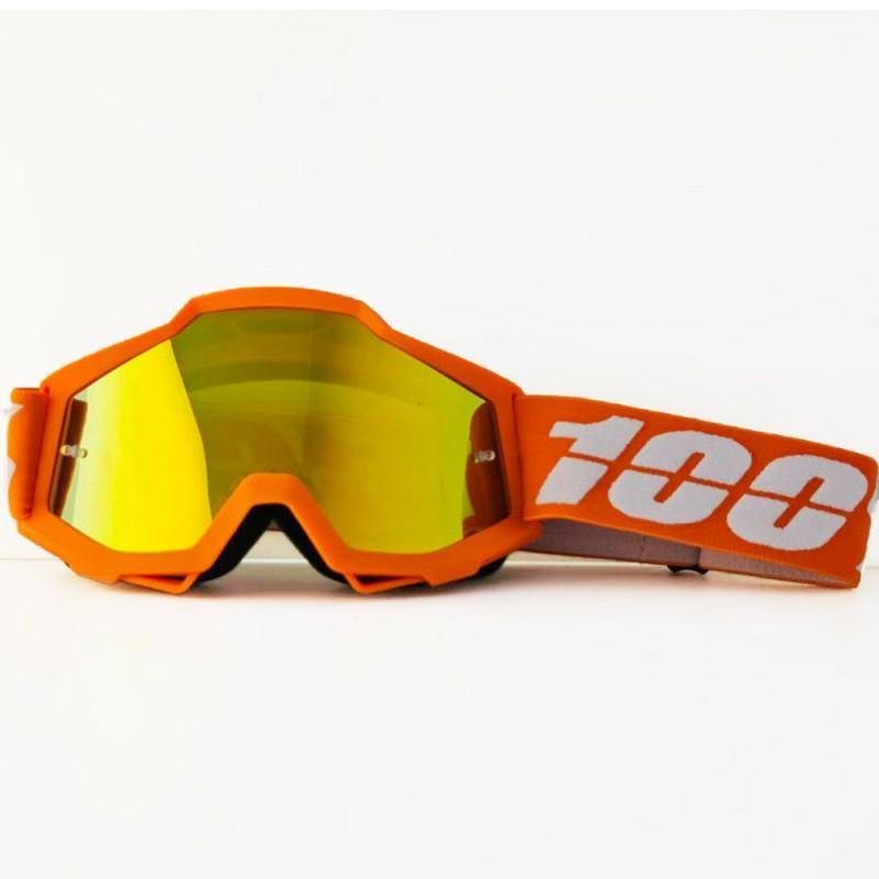 Motorrad Fahrbrille Winddicht Sportbrille Vollrahmen PC-Linse Austauschbar Unisex Fahrradbrille