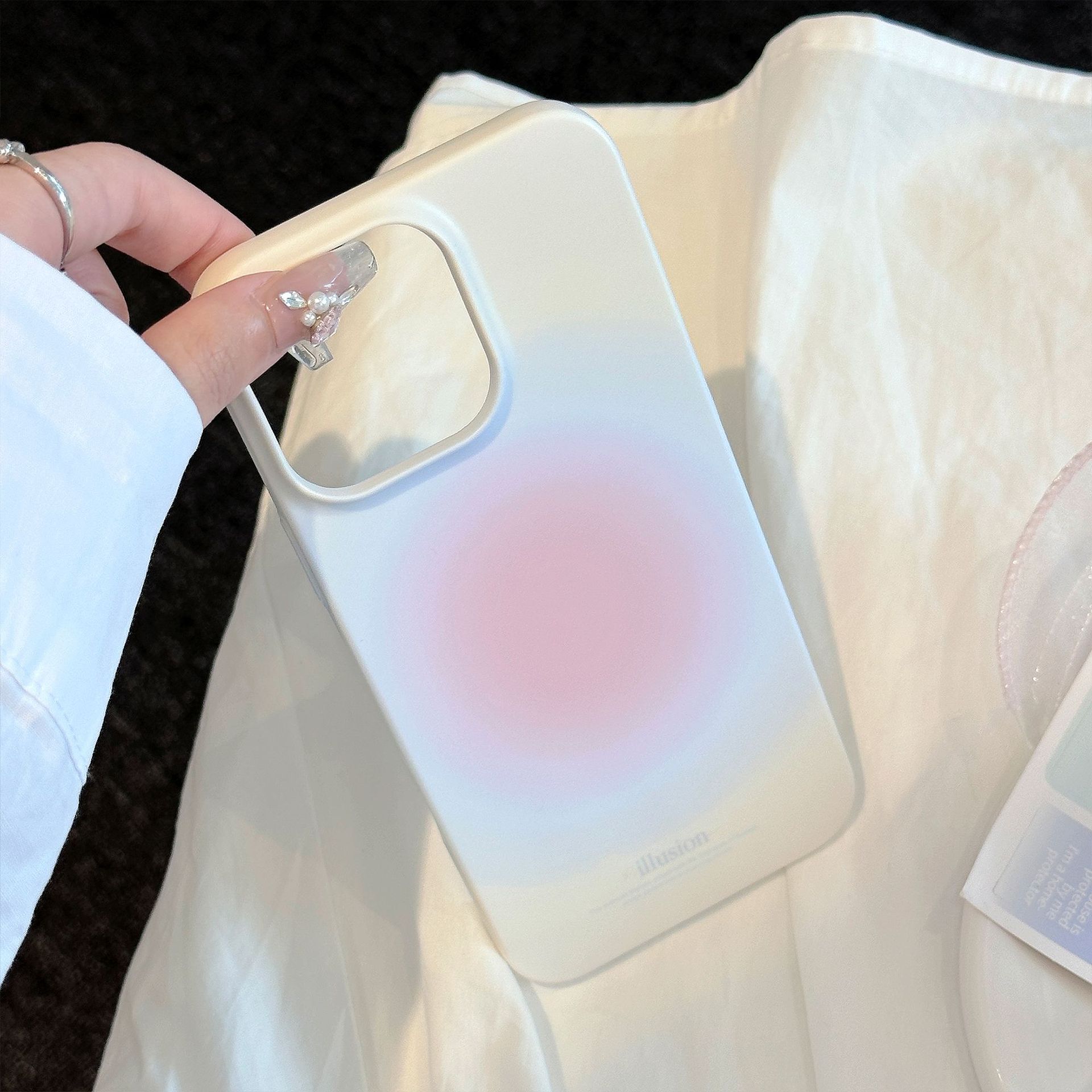 

Пленка Чехол для мобильного телефона iPhone 16 Apple Подходит для 15promax Градиент Матовый 14 Простой 13 Японский Корейский Стиль 11 12pro