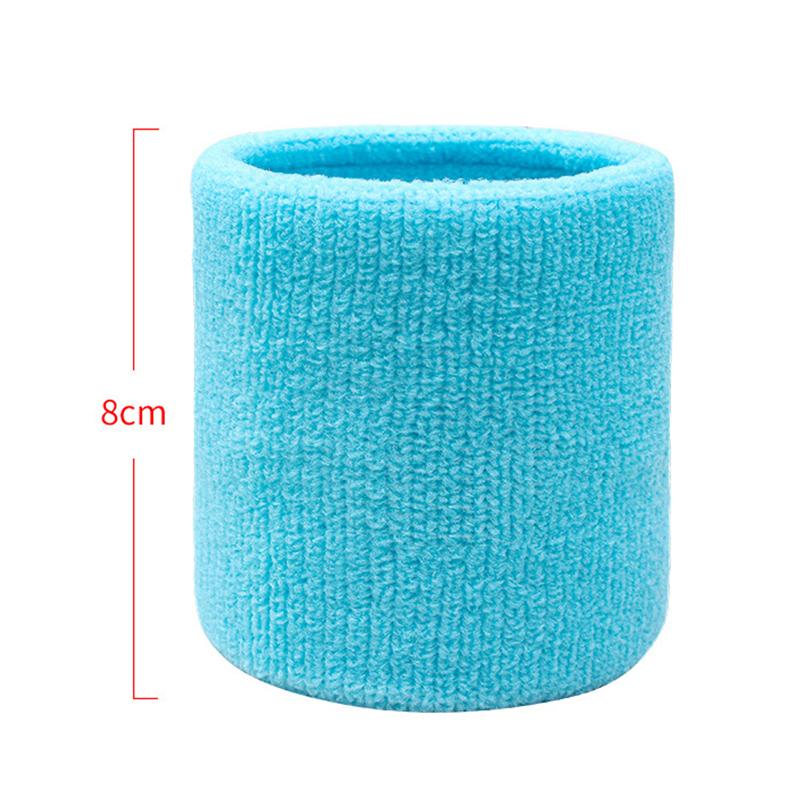 Cotton Wrist Support Band Wristband Sport Bracers Sweat Towel Cuff Tennis Wrist Guard Protector Strap Fitness Run Sweatband Gym