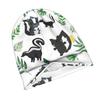 2D Flat Printing Cute Skunk Animal Pattern Classic Knit Hat for Adults Available In Versatile Tones Ideal for Subtle Styling During Cool Days or Relax