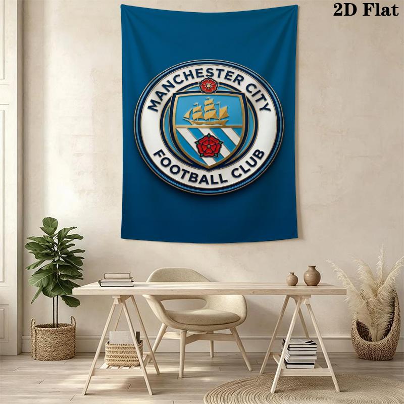 Manchester City Football Club Crest Bedding 1 Duvet Cover 2 Pillowcase Without Core Soft And Comfortable Christmas Birthday Gift Bedding Set