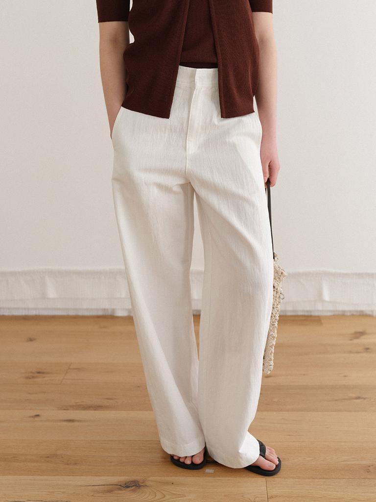 HUNCH Curved Slim Pants (2Colors)