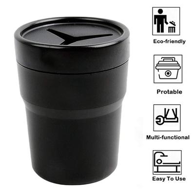 1 szt. Wielofunkcyjny samochodowy mini kosz na śmieci uchwyt na kubek samochodowy kosz na śmieci uchwyt samochodowy na czapkę czarne plastikowe akcesoria wewnętrzne