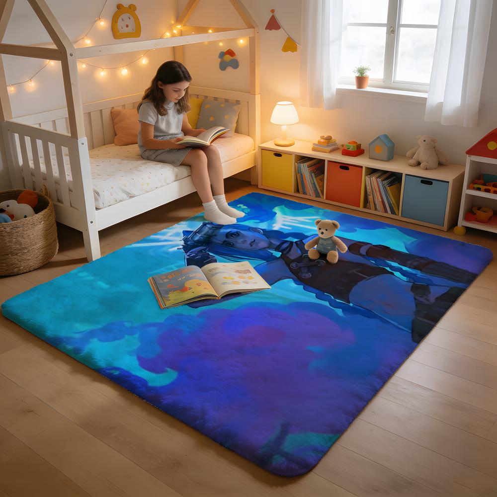 Floor Mat Soft Flannel Rug Non Slip Absorbent Mat for Bathroom Bedroom Home Decor Cool Anime J JinxS