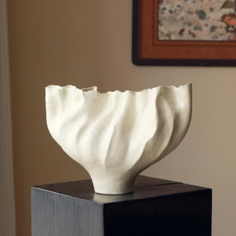 

Ceramic Vase Ikebana Luxury Flower Vase Handmade Modern Decorative Vases Living Room Elegant Flower Bottle Aesthetic Room Decor
