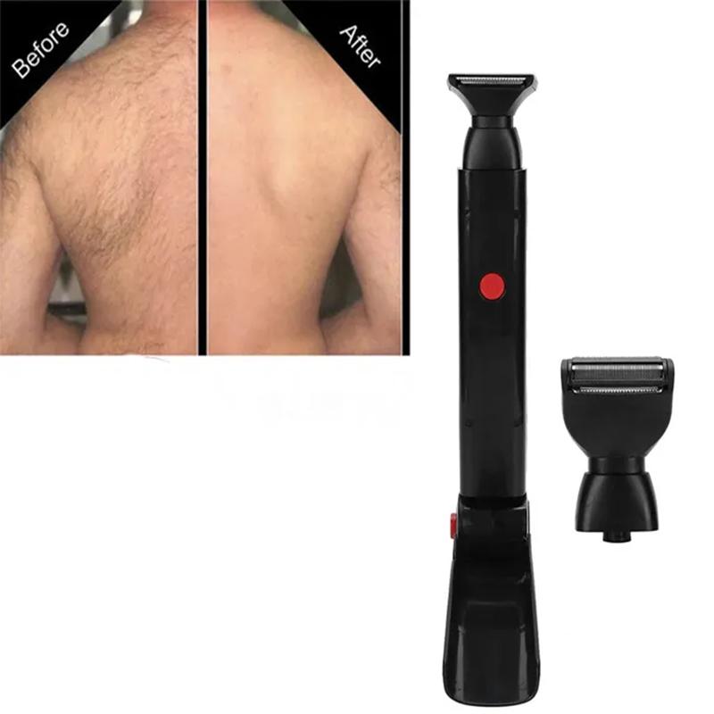 Hot Sale Back Hair Shaver 5.0 For Men Two Head Blade Trimmer Body Leg Razor Long Handle Removal Razors