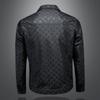 Spring and Autumn New Printed Lapel Jacket Men's European Station Fashion Trend Slim-fit Versatile Casual Jacket JK9033