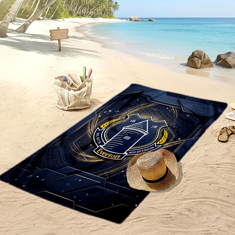 Asciugamano da Spiaggia con Stampa del Football Club Everton, Asciugamano Grande Morbido ad Asciugatura Rapida per Spiaggia Campeggio Nuoto