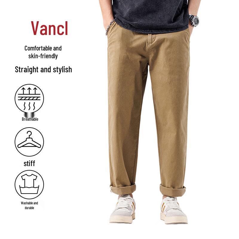 Vancl Men s 2026 Straight-Leg Casual Pants 32