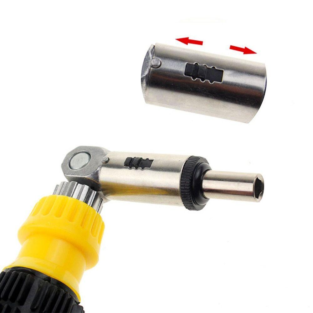 1/4 Inch Hex Ratchet Screwdriver Adjustable Angle Spanner Left/Right Rotating 180 Degree Ratchet Wrench Tool Accessories