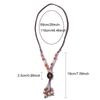 Bohemian Ethnic Style Ceramic Necklace Long Tassel Necklace Retro Simple Versatile Sweater Chain