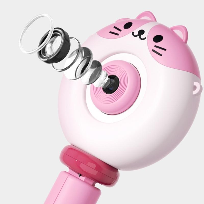 S8 Cartoon Kid Digital Camera Photos Video Recorder Built-in Big-head Stickers Christmas Birthday Gift for Children