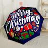 Christmas Magic Scene Outdoor Automatic Umbrella Compact 8-Rib Lightweight Compact Design Travel Essential Elegant Umbrella Wedding Party Gift