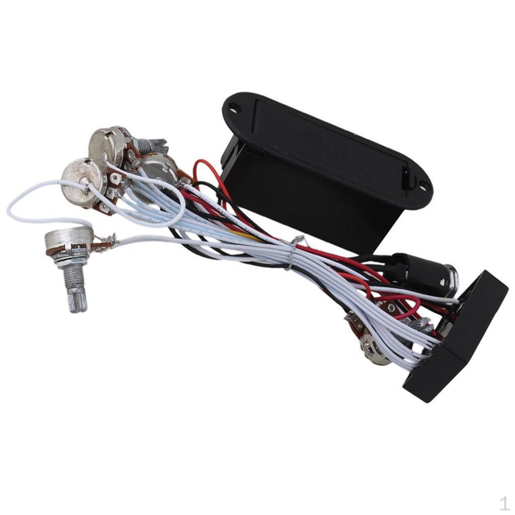 Electric Guitar Band EQ Preamp Circuit Piezo for Pickup
