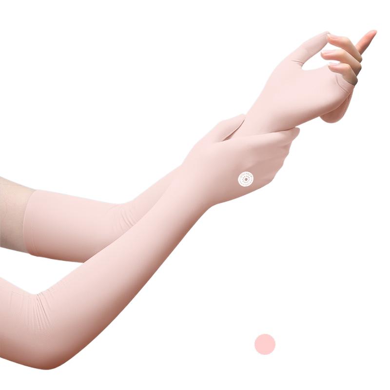 Summer Sun Protection Sleeve Women Outdoor Driving Riding Uv Long Breathable Arm Ice Silk Sleeves