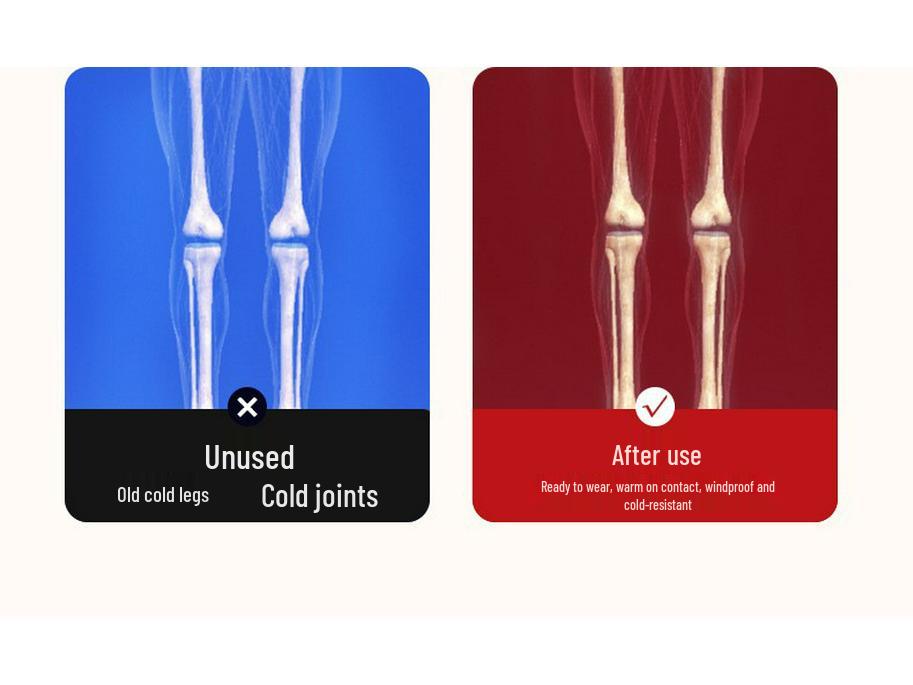 Větruodolné vlněné fleecové chrániče kolen na zimu - Hřejivé, protiskluzové, chladuvzdorné, podpora kloubů s pelyňkem a kašmírem