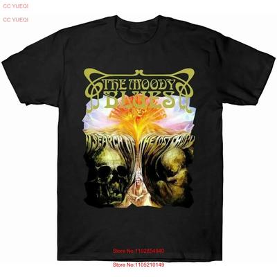 The Moody Blues T-Shirt Suche nach verlorenen Akkorden Lustig Schwarz Baumwolle Herren Vintage Gewaschen Stretch Streetwear Lässig Vielseitig