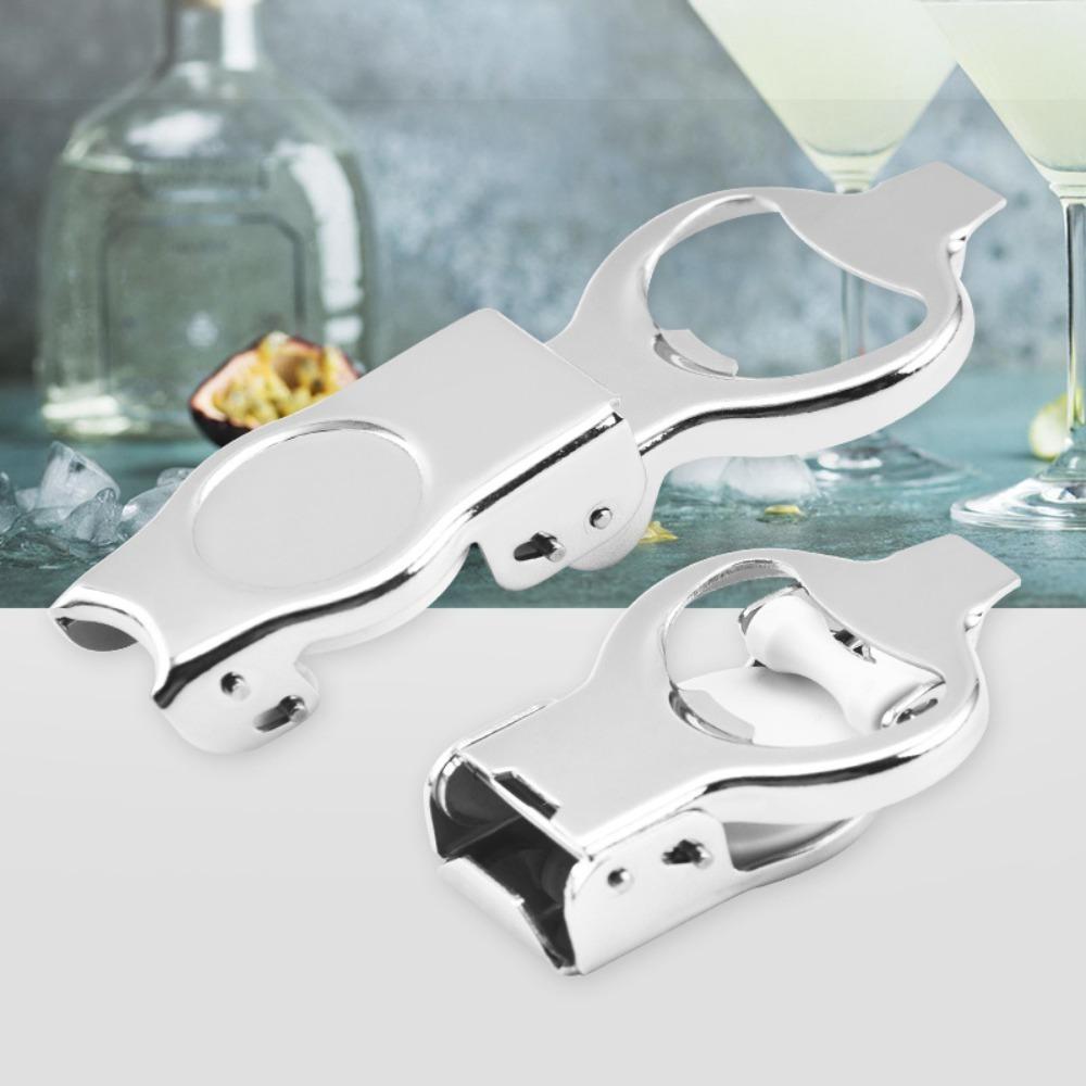 Simple Stainless Steel Soda Bottle Opener Carbonated Drink Beer Multifunctional Folding Can Opener Bottle Lid Opener