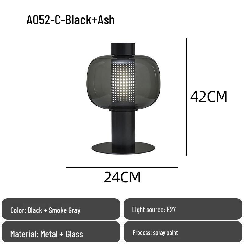 Nordic Modern Minimalist Glass Bedside Lamp for Designer Showrooms, Hotels & B&Bs