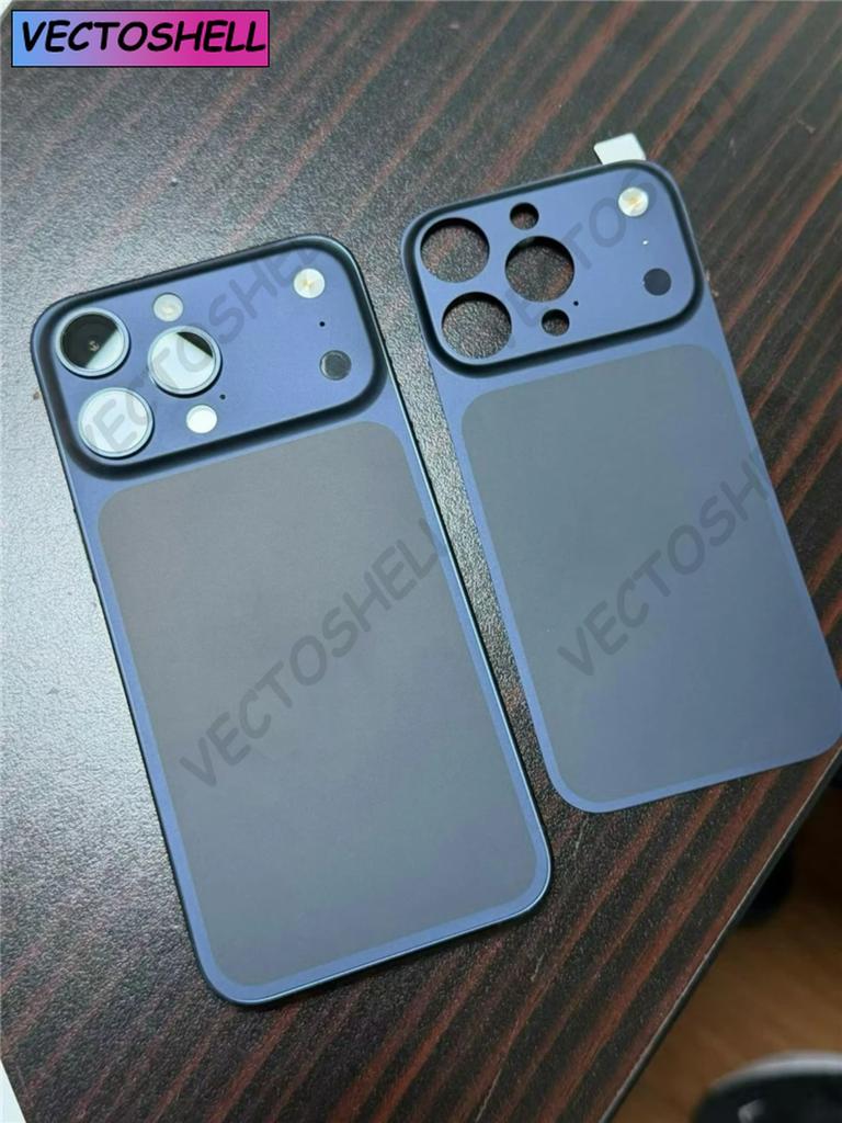 Para iPhone 16 15 14 Pro Max Converter para 17 Pro Max Capa Protetora Adesiva Traseira com Protetor de Lente de Câmera Falsa