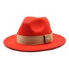 Autumn and Winter Big Eave Hat Fashion Woolen Top Hat Men's and Women's Woolen Panama Jazz Fedora