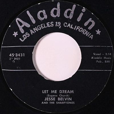 Disque 7 pouces JESSE BELVIN - Let Me Dream / Sugar Doll 453431 Aladdin 1958 US Soul/Funk Occasion