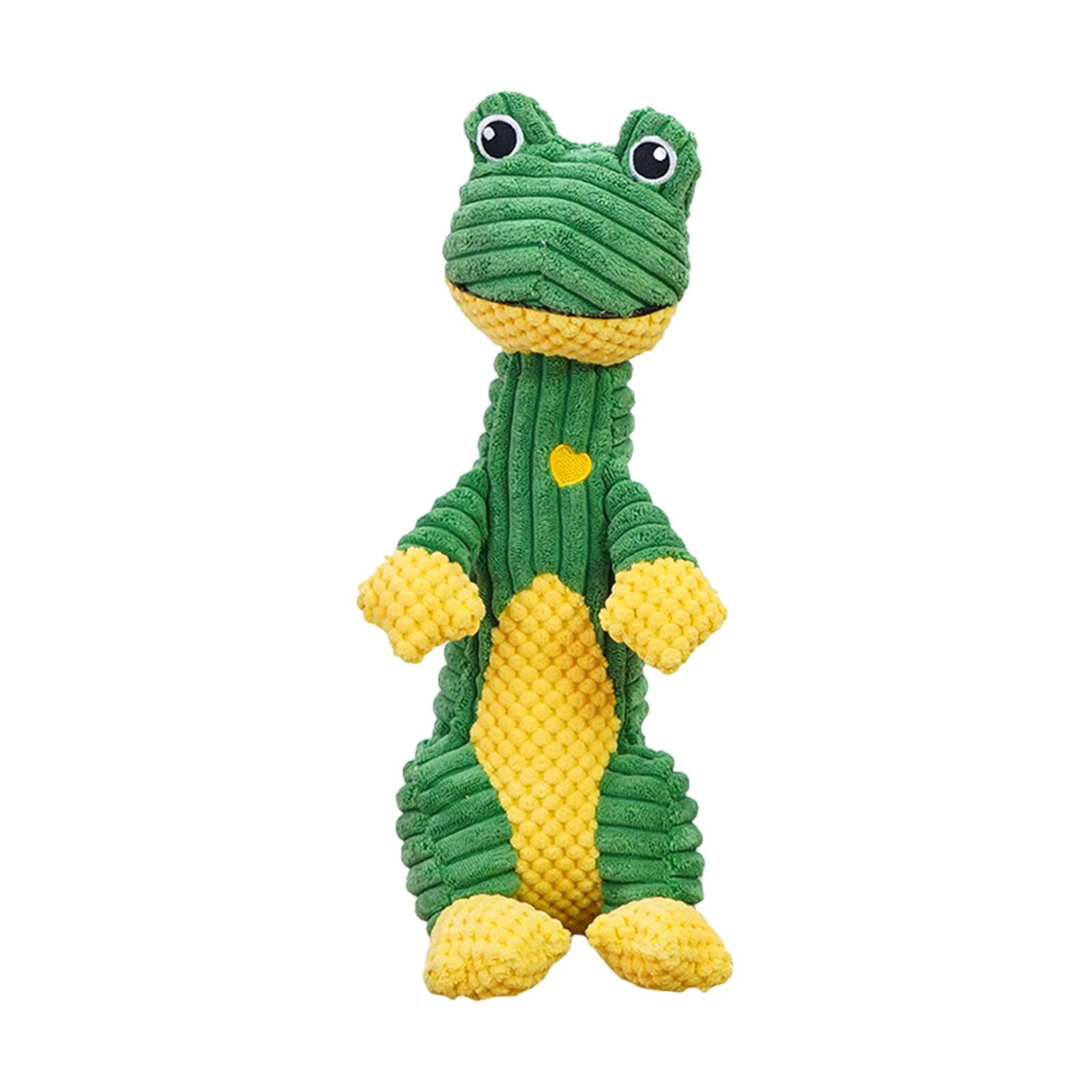 

Неразрушимые игрушки для собак, интерактивные игрушки для собак, жевательные игрушки, неразрушимые пищащие игрушки для собак, мягкие плюшевые игрушки для игр и дрессировки One Size шафрановый