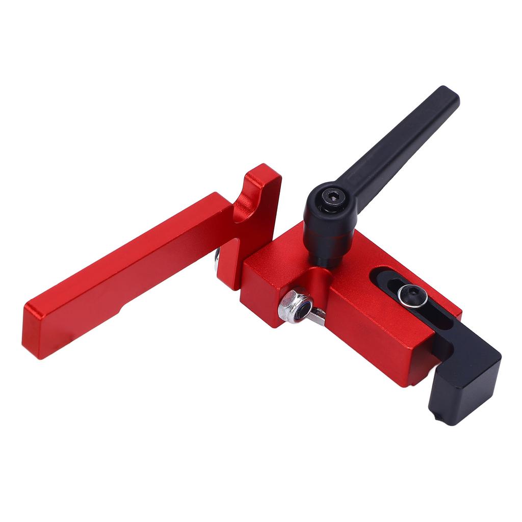 Anschlag für Zaun F75 T-Nut Verstellbar Aluminiumlegierung für Gehrungsschienensystem Holzbearbeitung