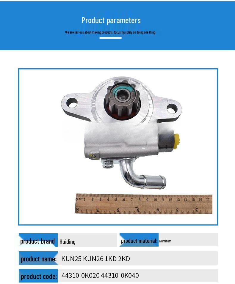 Power Steering Pump for KUN25 KUN26 1KD 2KD Automotive Parts Available in Stock