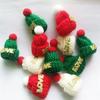 15pcs/set Mini Knitted Christmas Hat Suitable For Mini Toy Doll Wear DIY Decorative Christmas Hat Multiple Styles To Choose From