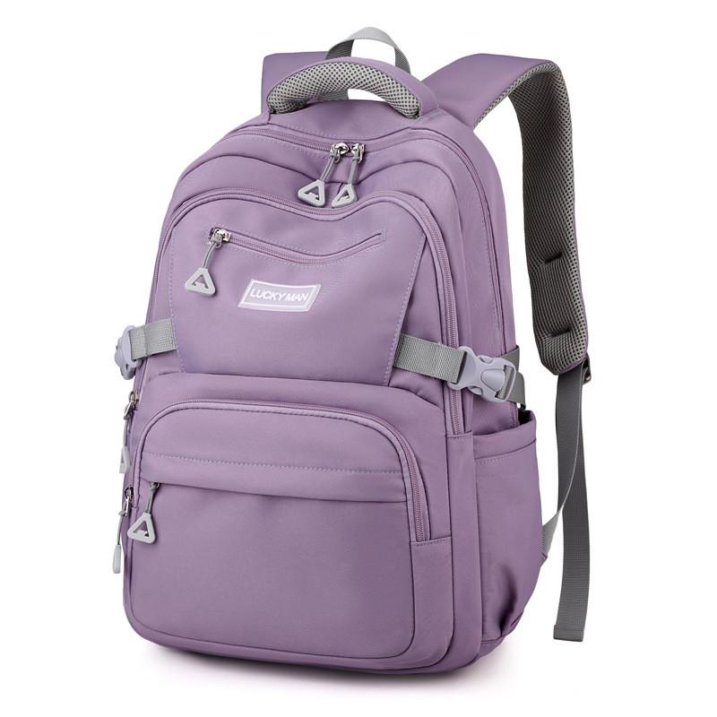 Student Backpack Nylon School Bag With Padded Straps For Middle School Kids
