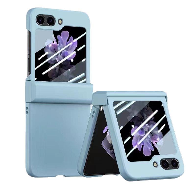 Applicable to Samsung Z FliP8 folding mobile phone case all-inclusive hinge ZFliP5 integrated tempered film anti-drop protective case