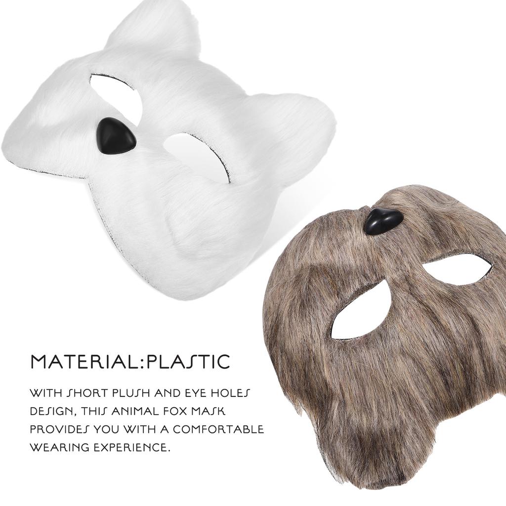 Halloween Ball Masks Animal Wolf Fox Make-up Masks For Men and Women Animation Exhibition Cosplay Festival Performance Props