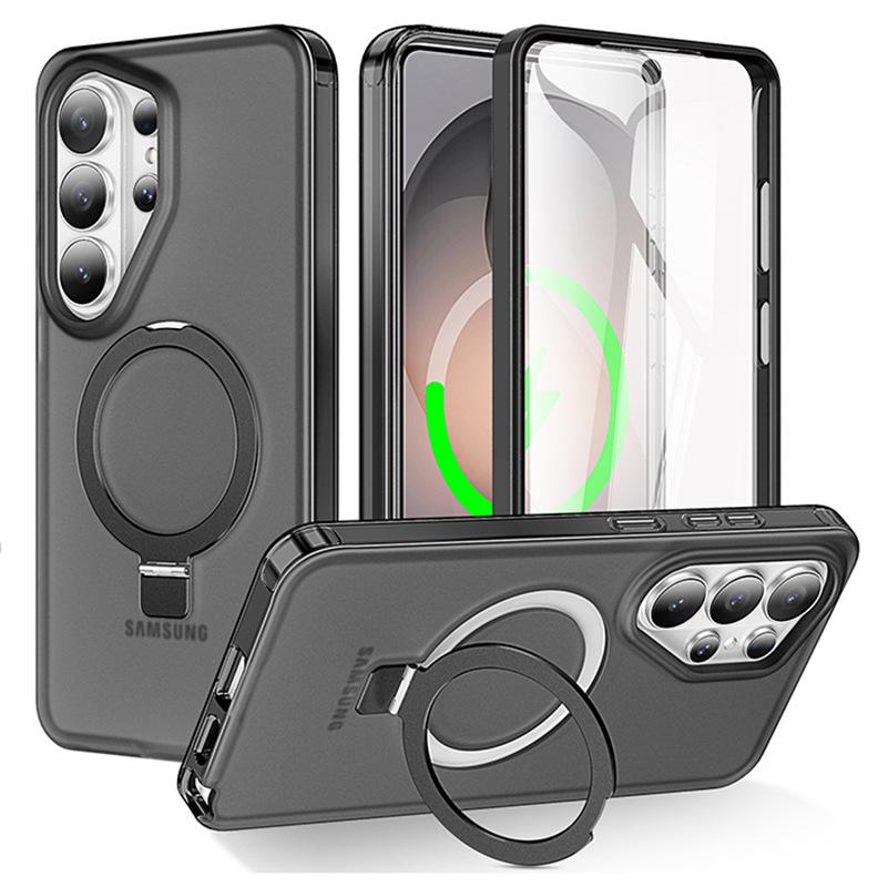 Funda para Samsung S26 ultra Magnética Con Soporte funda resistente Con Soporte Plegable A Prueba de Golpes Antihuellas carcasa Carga Inalámbrica