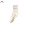 Cotton Women's Mid-calf Socks Girls Ladies' Parallel Bar Striped Casual Sports Socks